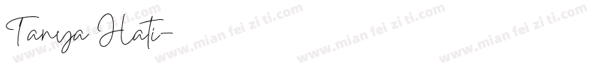 Tanya Hati字体转换